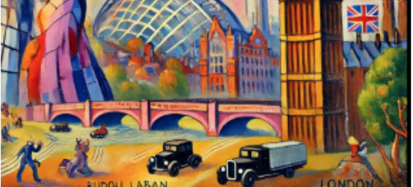&ldquo;Whispers of London: A Fauvist Encounter of Iconic Silhouettes&rdquo;